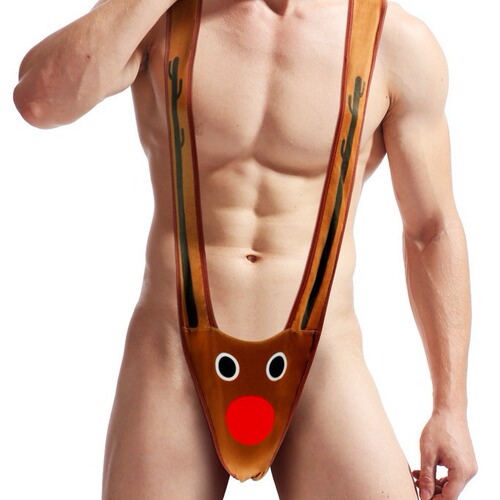 Foreign trade new sexy lingerie strap-on one-piece thong/T pants men's bag design temptation underwear wholesale