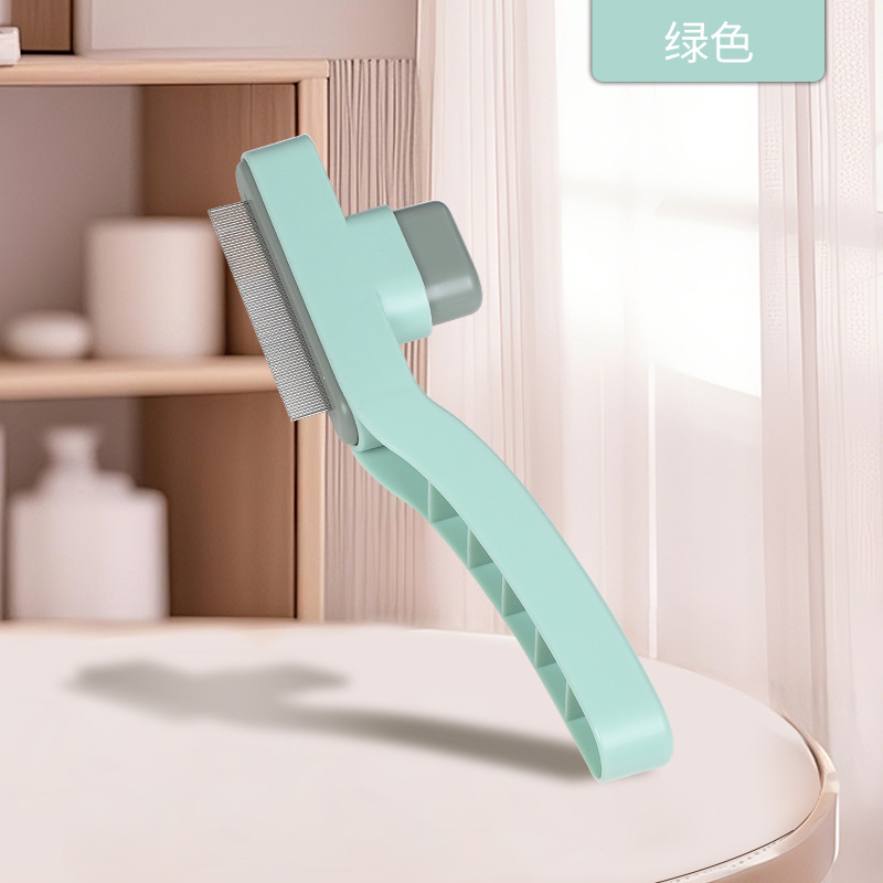 Peine para mascotas al por mayor de fábrica Peine para perros y gatos Peine de dientes densos Peine de aguja de pelo flotante Peine para gatos Peine de nudo abierto Cepillo para mascotas