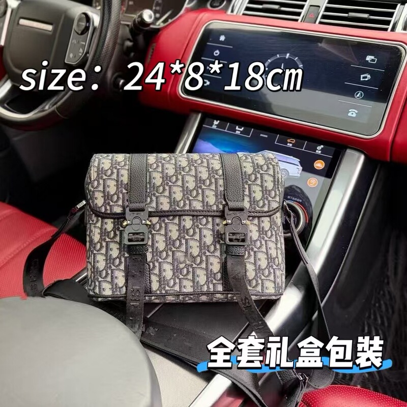 2026 Trendy Embroidered Genuine Leather Men's Crossbody Bag, Casual Commuting Shoulder Bag with Letter Embroidery 2026 Trendy Embroidered Genuine Leather Men's Crossbody Bag, Casual Commuting Shoulder Bag with Letter Embroidery