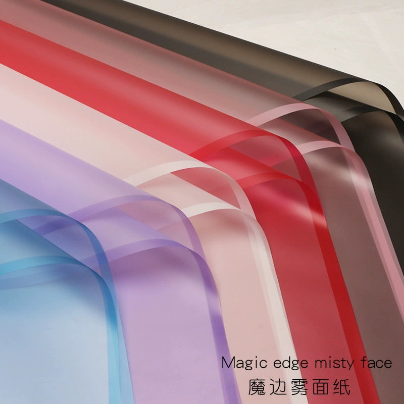 Яркая магическая сторона матовая бумага для упаковки цветов Корейская вегетарианская бумажная рамка полупрозрачная внешняя торговля водонепроницаемые материалы для цветочного магазина