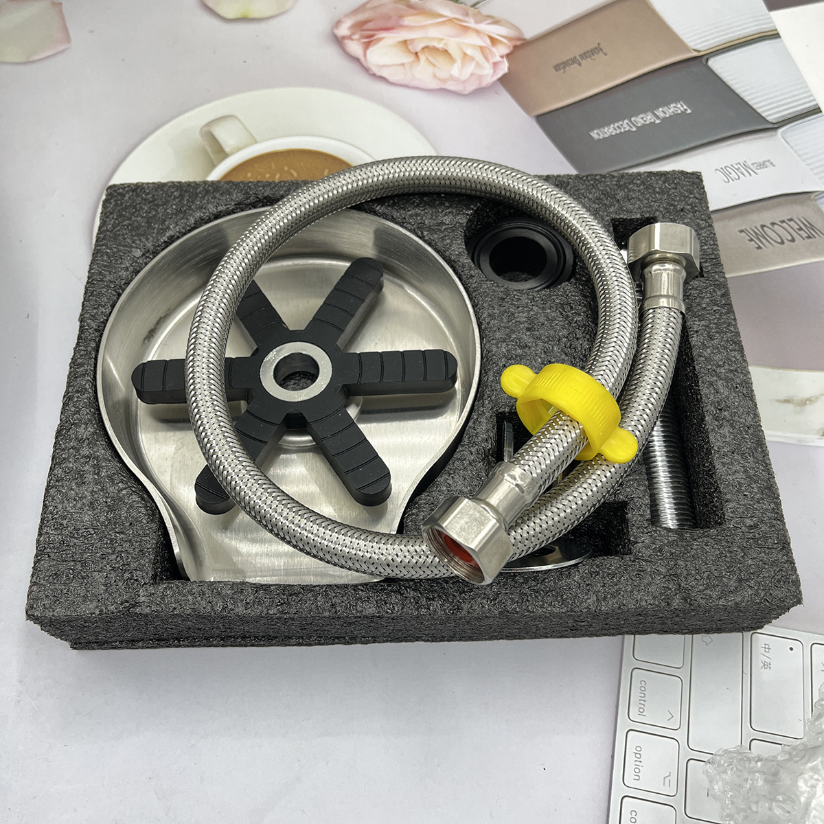 Nuevo envasador de tazas 304 acero inoxidable alta presión lavadora de tazas rotatoria 10 agujeros de salida de vidrio limpiador rotativo automático