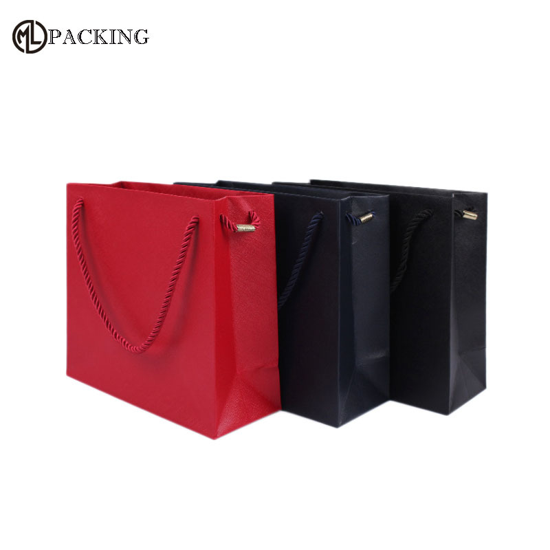 时尚现货斜纹珠宝手提袋子 首饰收纳纸袋 珠宝盒礼品袋 批发logo