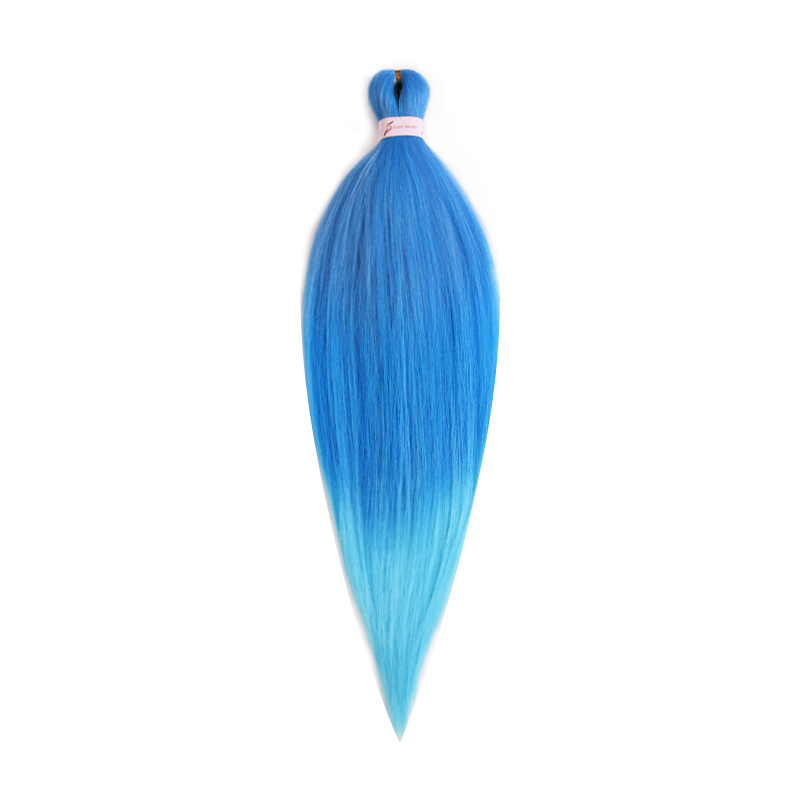 EZ Trenza PVC ignífugo a baja temperatura fibra multicolor flojo gran ganchillo de trenza fábrica de cabello recto un cabello