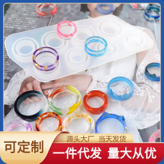 Diy滴ゴム金型平面指輪ペンダント金型切断面アーチ型猫耳指輪シリコン金型合集鏡面