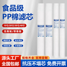 通用PP棉滤芯熔喷带骨架保安精密过滤器5微米20寸30寸40寸净水器