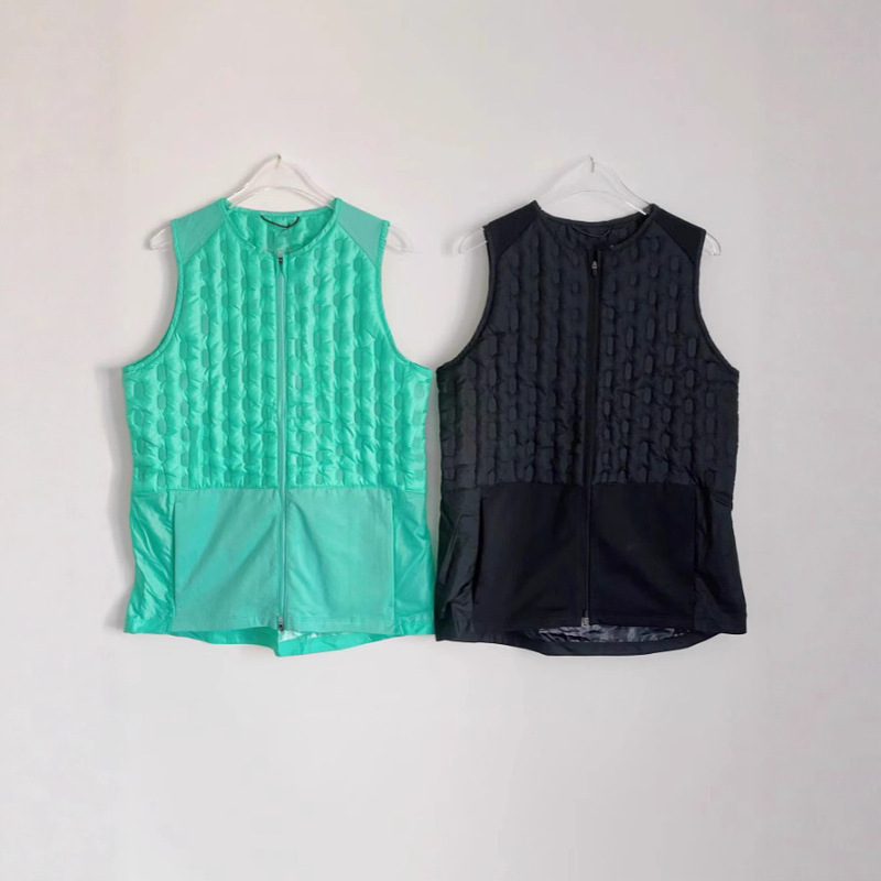 25 新陸上競技トレーニング服冬のトレーニング軽量ベスト長袖ランニングスポーツ暖かいベスト防風ダウンジャケット|undefined