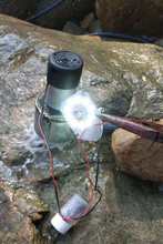 野外水力涡轮水利发电机用小型便携式220v大功率户外试验管道式