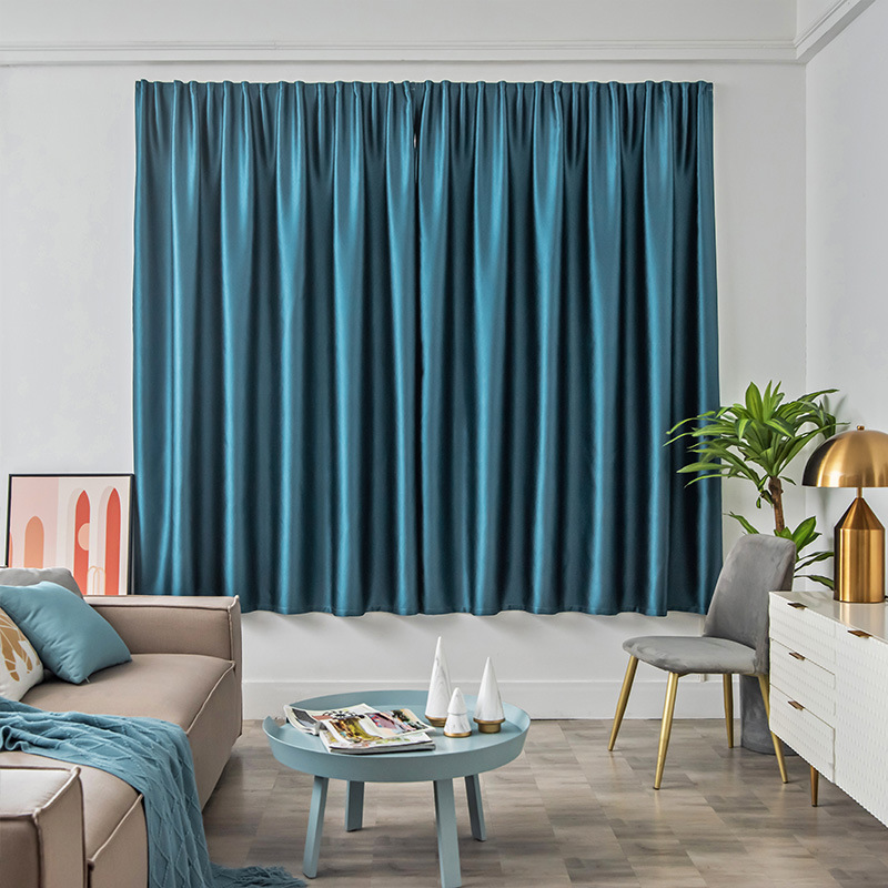 Comercio exterior transfronterizo, cortinas de velcro de Blog totalmente sombreadas, instalación sin perforación, tela para el sol autoadhesiva, protección solar y aislamiento térmico