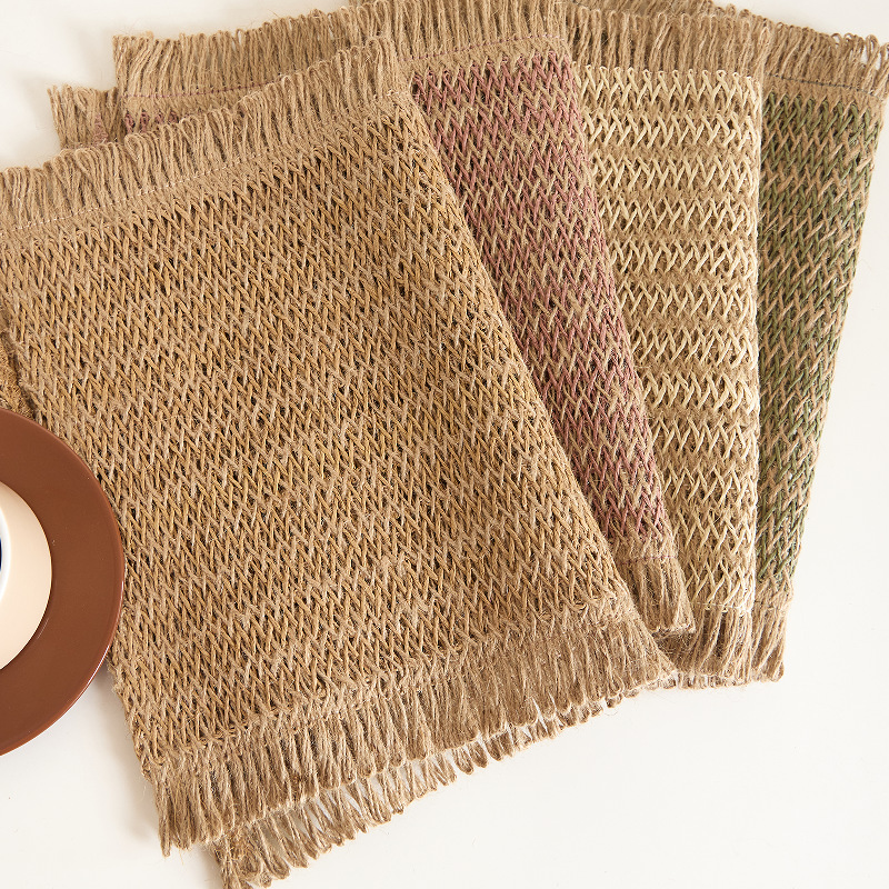 Cojín para platos de mesa de papel de Amazon Cojín antideslizante Cojín para platos Cojín para platos Cojín para mesa Cojín simple creativo Cojín aislante