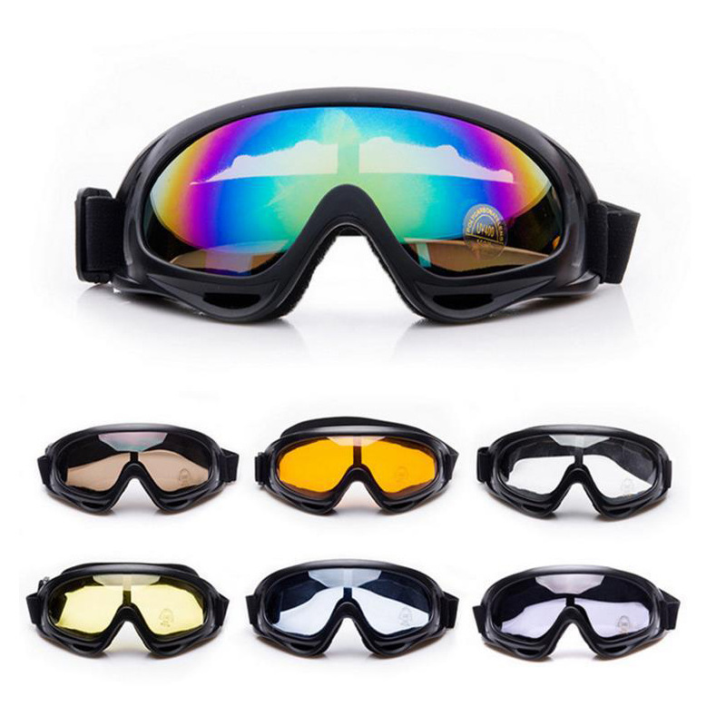 Factory spot x400 wind mirror war off -road dustproof windproof windproof mirror motorcycle sports tactical wind mirror splash splash