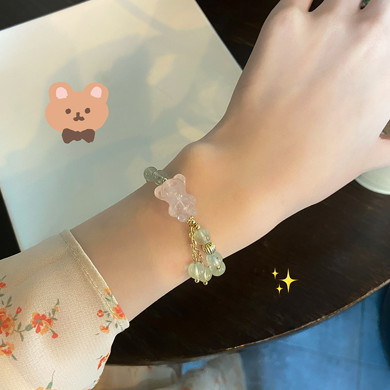 Sweet Bear Crystal Beaded Bracelets