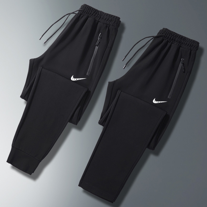 Men's Clothing 2025 Spring and Autumn New Sports Men's Casual Pants Korean Style Tencel Roman Flat-Leg Jogger Pants Plus Size Sweatpants