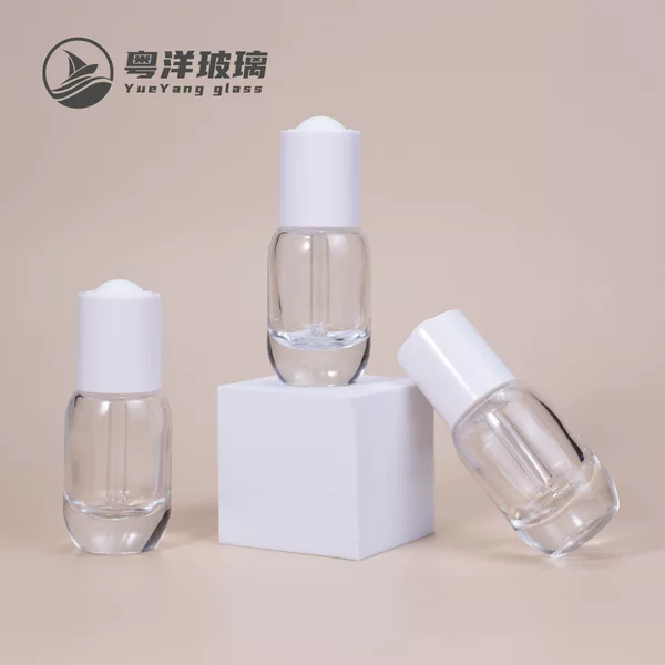 15ml Pressed Essential Oil Bottle, Dropper Bottle, Essence Bottle, Thick-soled Essence Liquid Bottle, Cosmetics Repackaged Glass Bottle