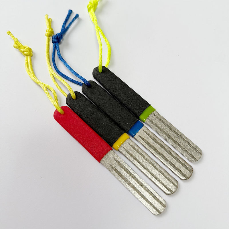 エメリー釣り針やすり両面ダイヤモンドフック研ぎ器二色ハンドル砥石|undefined