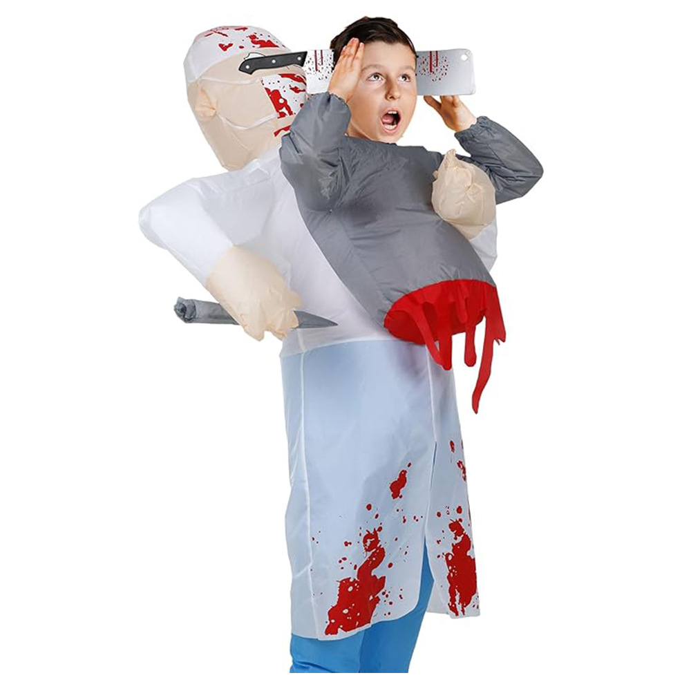Amazon explosión impresa inflatable T-Rex disfraz Halloween multicolor T-Rex disfraz de fiesta disfraz de muñeca