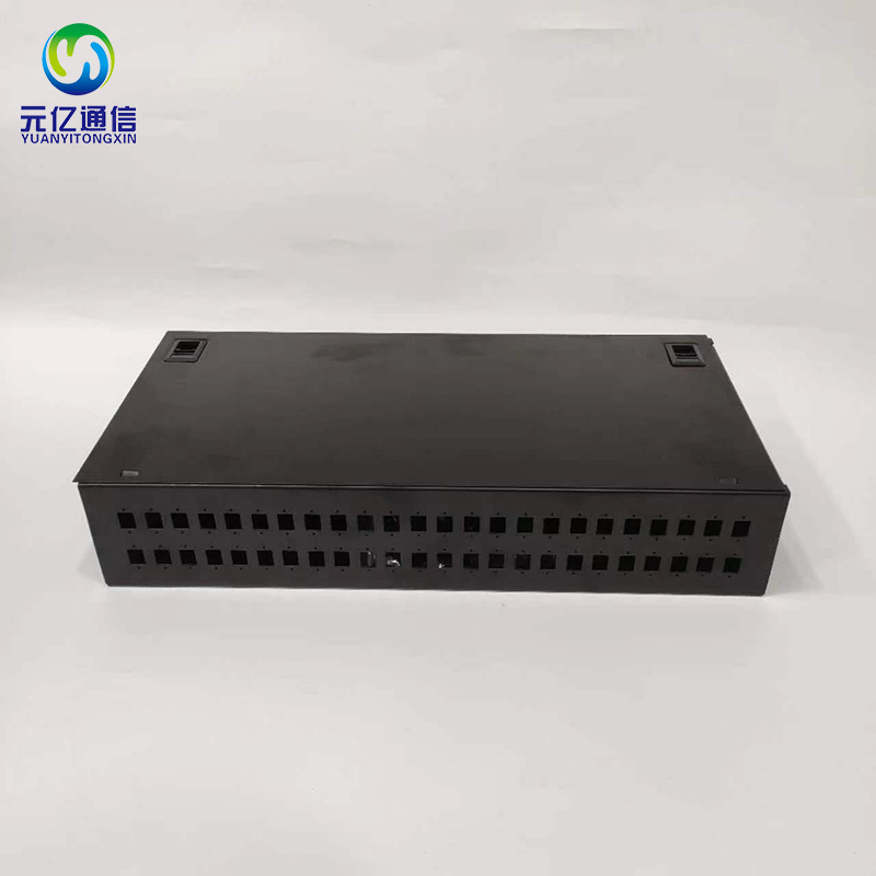 48口光纤终端盒SC/LC48口机架式光缆终端盒熔接盒接线盒配线架