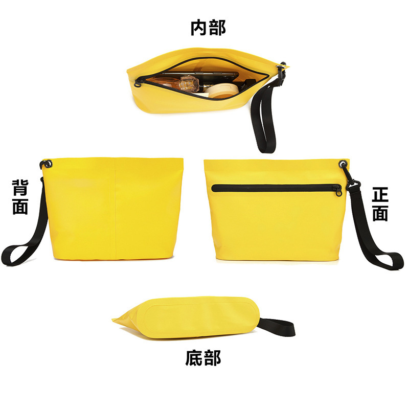 Ventas calientes de nuevos productos separación seca y húmeda bolsa de mano impermeable bolsa de lavado de viaje portátil bolsa de almacenamiento de arena de PVC bolsa impermeable