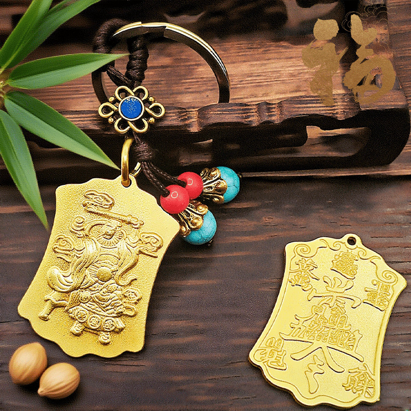 Dropshipping God of Wealth Lucky Charm Retro Fortune Keychain Gourd Copper Coin Car Keychain Dropshipping God of Wealth Lucky Charm Retro Fortune Keychain Gourd Copper Coin Car Keychain