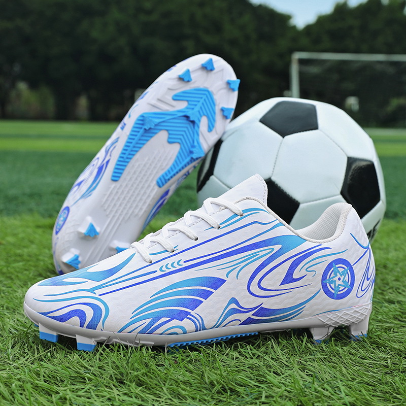 Customizado nuevo anti-deslizante zapatos de fútbol de clavos para hombres adultos zapatos de entrenamiento de entrenamiento de deportes de clavos bajos zapatos deportivos juveniles