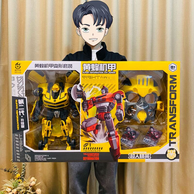 Enrollment agencies children boys deformation car toy robot large gift box gift model kindergarten wholesale
