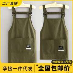 2025新款防泼水围裙家用做饭围腰男女餐饮专用厨房工作服透气