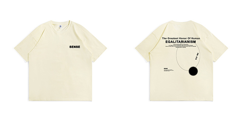 T-shirt da uomo in cotone stampato vestibilità oversize_voghion.com