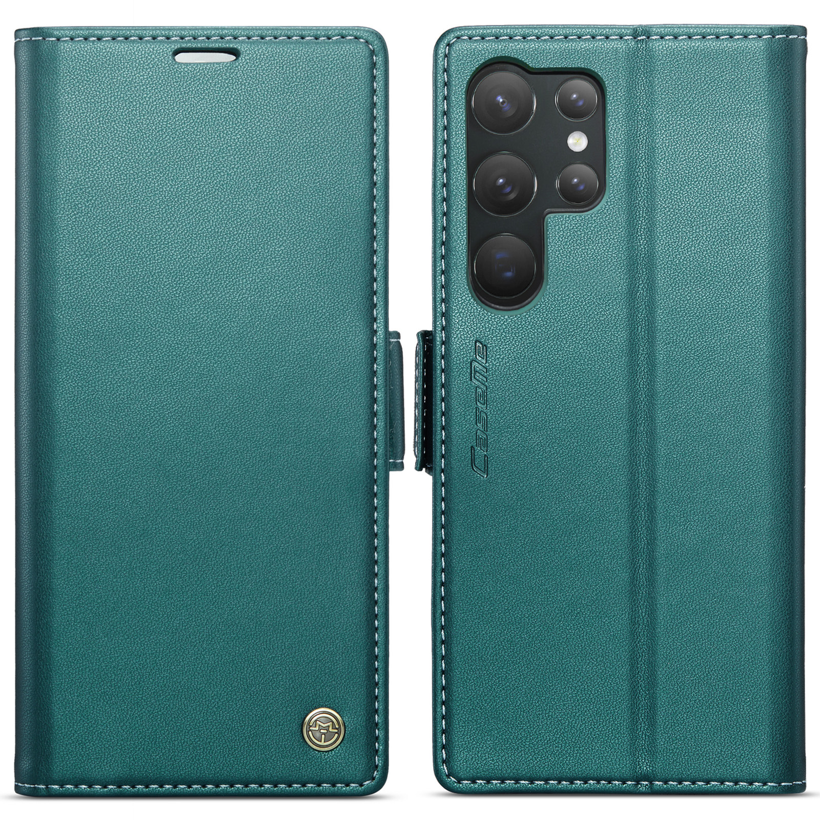 Capa de couro flip com rfid para samsung galaxy s23 ultra a54 a14_voghion.com