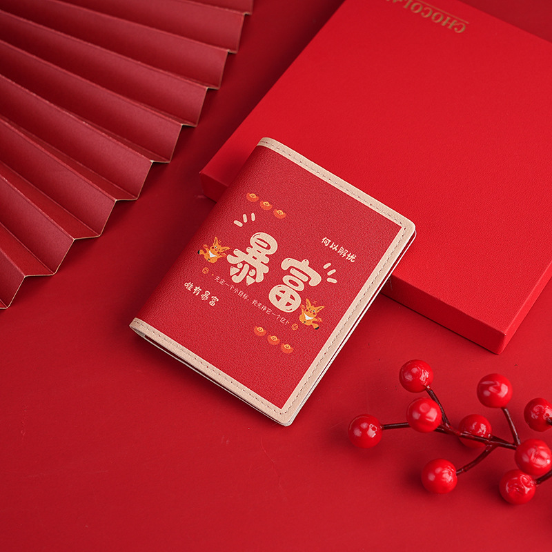 Guochao Gelli bolsa de tarjetas para mujeres multi-tarjeta adorable gran capacidad anti-damagnetismo personalidad pequeña tarjeta bancaria en línea