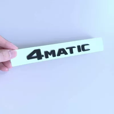 Mercedes-Benz E-Class E300L emblem, E200, E260L, E350L rear black lettering sticker set, large emblem for modification (Car logo) - standard-4matic-black-label