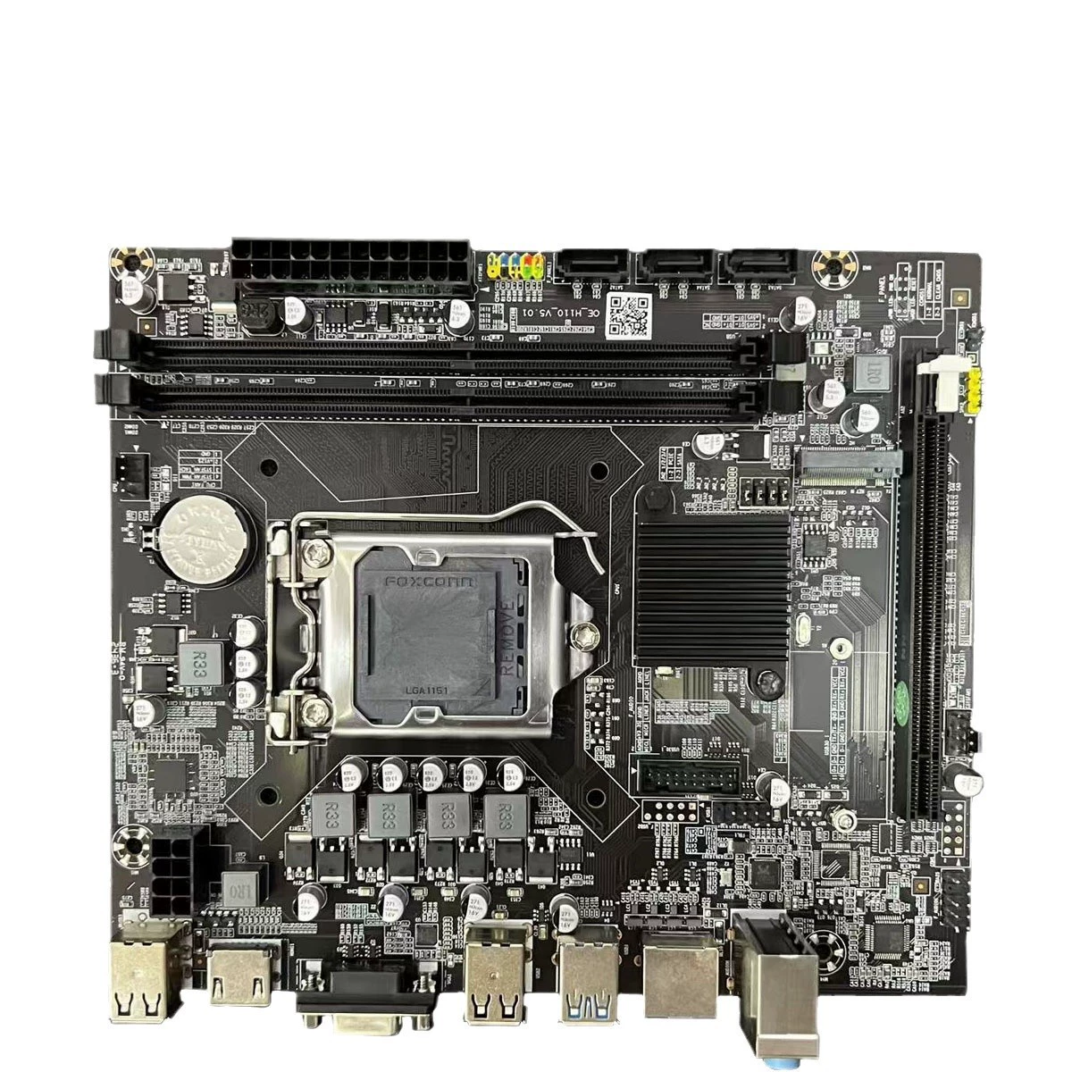 Новая материнская плата H110 LGA-1151 с двухканальным DDR4 и набором CPU, поддерживает M.2