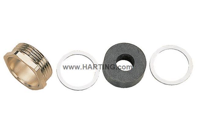 09000005017 Harting 线缆平口接头 17-28范围 浩亭PG29接头