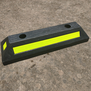 Rubber and plastic wheel locator, tire reversing stopper, car stopper, anti-collision stop pile, rubber parking space car stopper