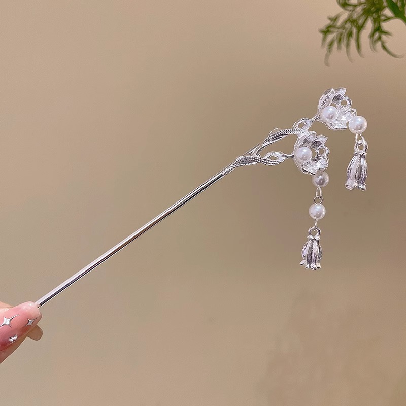Lámpara Palacio emisor de luz horquilla borla de alto grado de las mujeres de estilo chino horquilla de pelo de estilo nacional updo pelo paso-sacudida chaleco falda