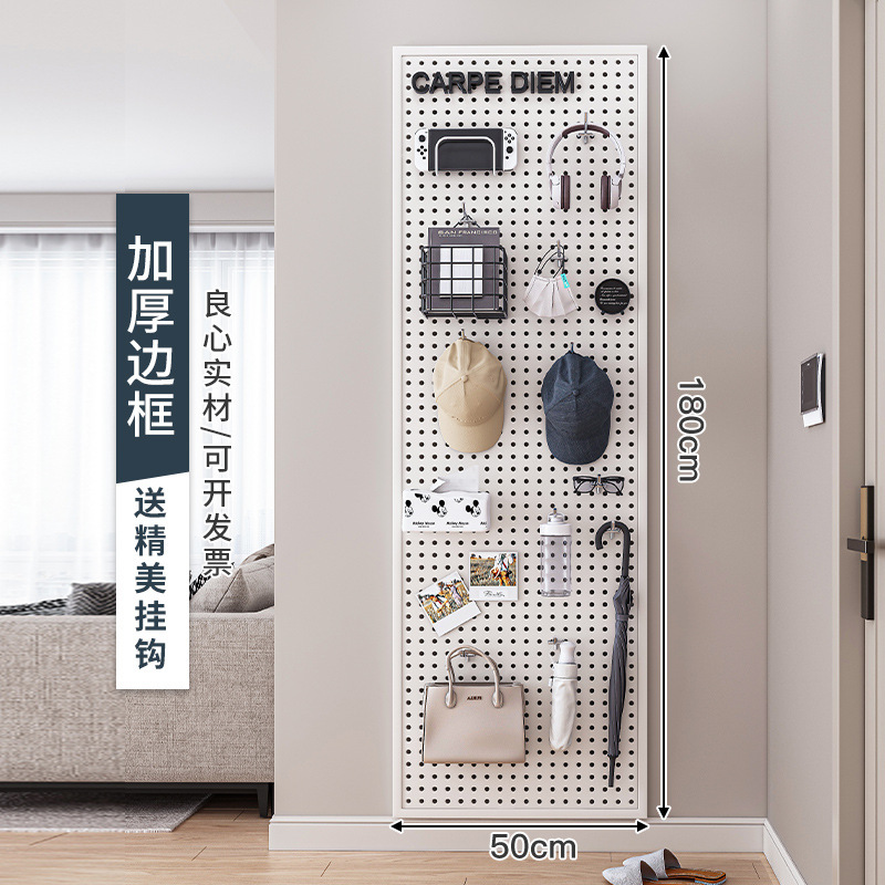 estante de pared estante de flores herramienta tablero colgante agujero de pared tablero agujero