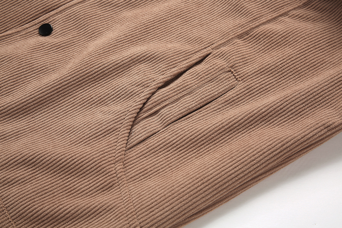 ​​Men's Corduroy Lapel Jacket – Lightweight Spring/Autumn Coat (Off-White/Black/Khaki/Army Green, M-5XL)​​_voghion.com