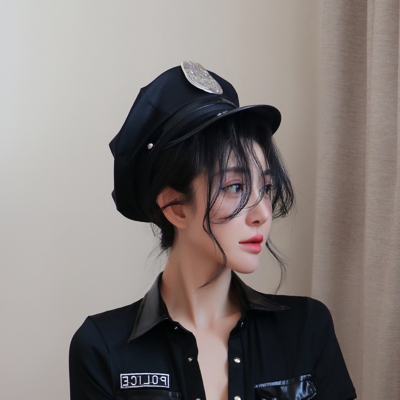 long night sexy lingerie sexy uniform seductive policewoman outfit club wear role play separate hat 4098