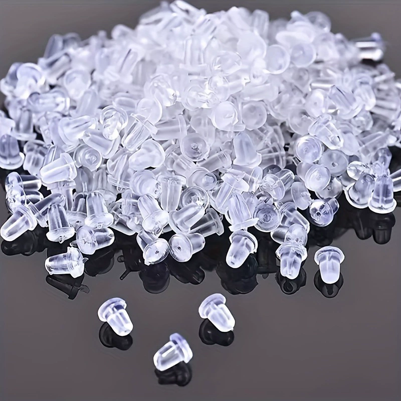 Transparent silicone accessory, earrings with accessories, earplugs handmade, DIY