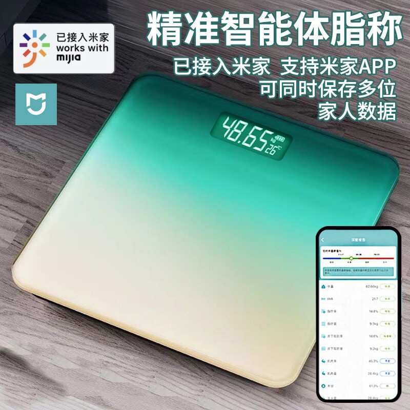Mijia APP体重計、家庭用人体電子スケール、スマート体脂肪計、女性用電子スケールに接続されました。|undefined