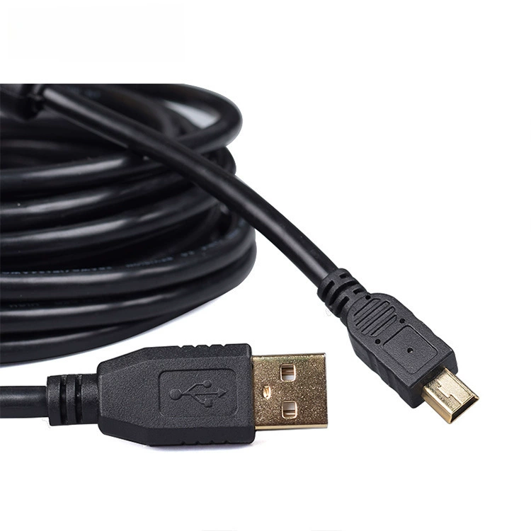 USB2.0 mini 5p кабель данных длиной 10 метров, кабель расширения для цифровой камеры, T-образный кабель, мини USB кабель