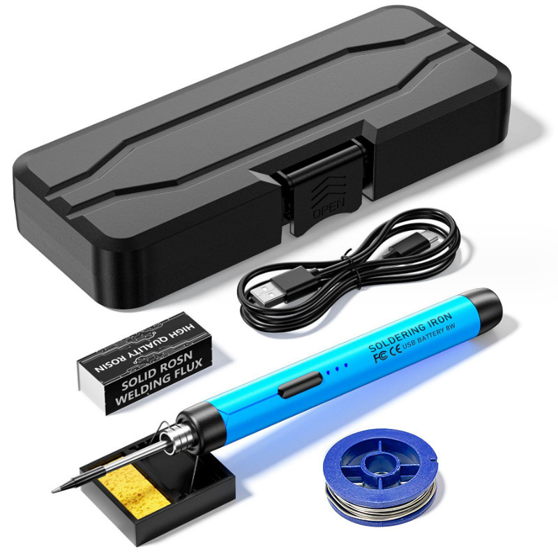 新品USB電気はんだ付けミニ小型はんだ付けセットポータブル家庭用type-Cインターフェース800ミリアンペア電池|undefined