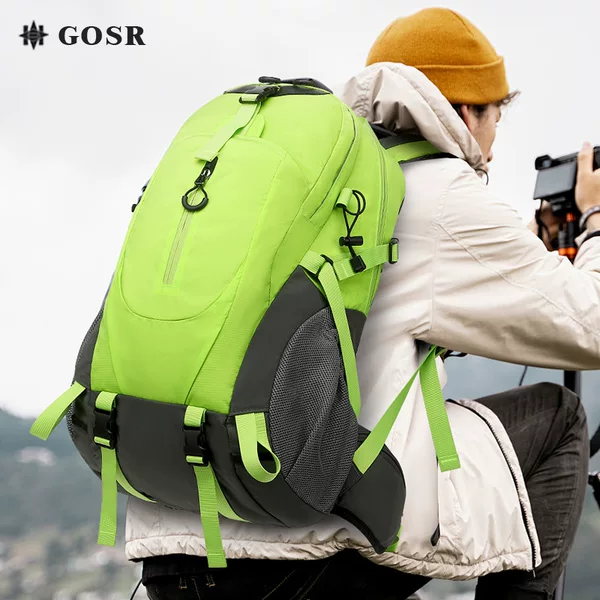 Backpack Men's Travel Bag Backpack Business Trip Luggage Bag Large Capacity Hiking Outdoor Mountaineering Bag Multi-Function Electric
