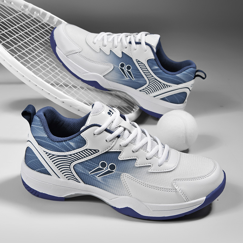 Zapatos de bádminton de malla transfronteriza, zapatos de entrenamiento para hombres y mujeres, zapatos deportivos respirables antideslizantes y antideslizantes