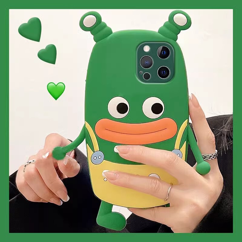 Ugly Cute Sausage Mouth Frog for Apple 15 Mobile Phone Case Three-Dimensional Millet Red Rice note13pro Drop-Resistant Soft Case Ugly Cute Sausage Mouth Frog for Apple 15 Mobile Phone Case Three-Dimensional Millet Red Rice note13pro Drop-Resistant Soft Case
