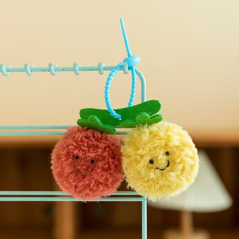 Simulación de frutas y verduras juguetes de peluche colgante repollo fruta muñeca llavero muñeca boda máquina de lanzamiento muñeca