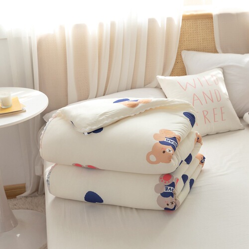 Summer A Category Maternity and Children Machine Washable Knitted Summer Cool Blanket Single Size Silk Cotton Space Blanket Core Spring and Autumn Air Conditioning Thin Blanket