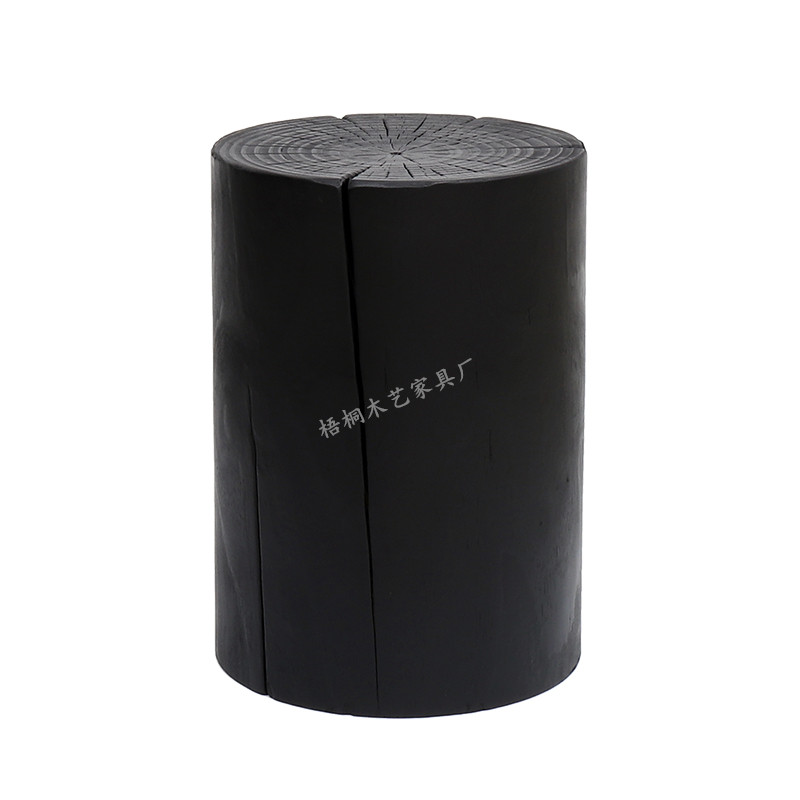 Taburetes de madera de tronco de alojamiento nórdico taburetes de madera maciza taburetes de asiento taburetes de madera maciza