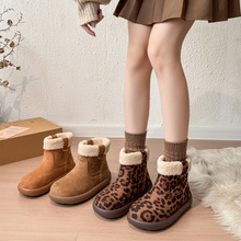 毛茸茸雪地靴女款2025新款冬季加绒加厚勃肯短靴复古保暖毛毛棉鞋