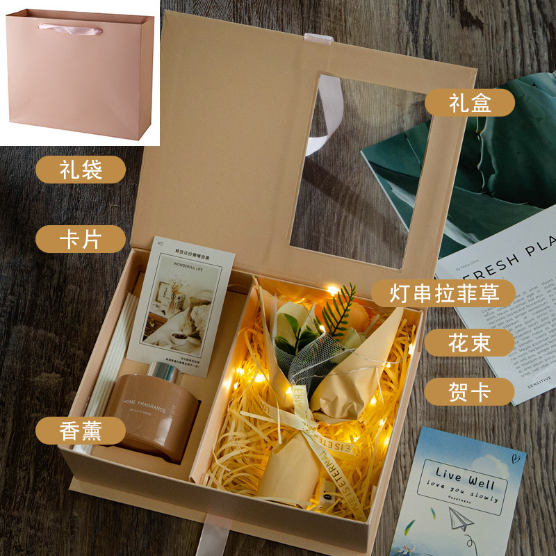 七夕教师节日小礼物送老师伴手礼礼盒花束高级感生日礼品创意实用|undefined