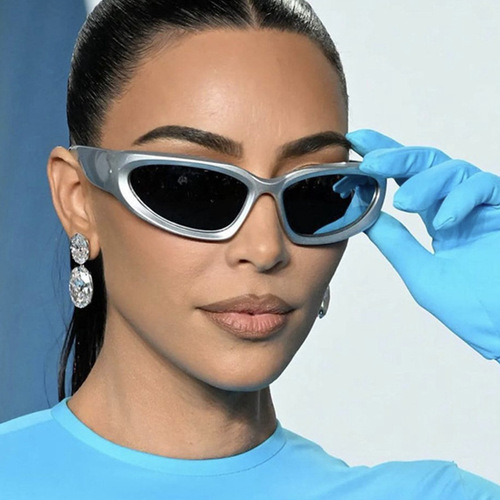 Steam Punk Industrial Style Sunglasses  Model Futuristic Sports Goggles Y2K Millennium Hot Girl Sunglasses for Women