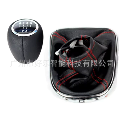 Cab and accessories — for Chevrolet Cruze Chevrolet - sk-chevy54-black-leather-red-stitch-set-r5-speed-seamless-black-leather-tip-two-piece-set